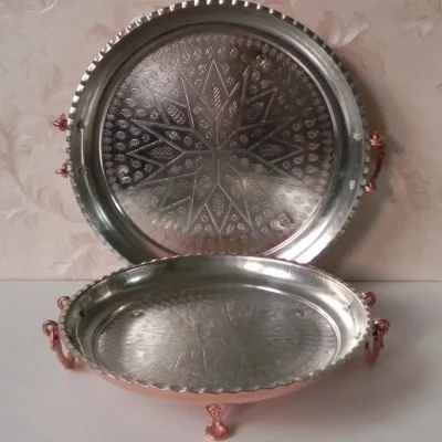 سینی مسی مدل گوشواره دار - تصویر 3