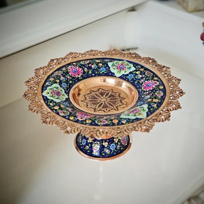 شیرینی خوری مسی مدل پرداز کد pr-102 - تصویر 2