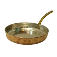 ماهیتابه مسی چکشی تک دسته نوین مس