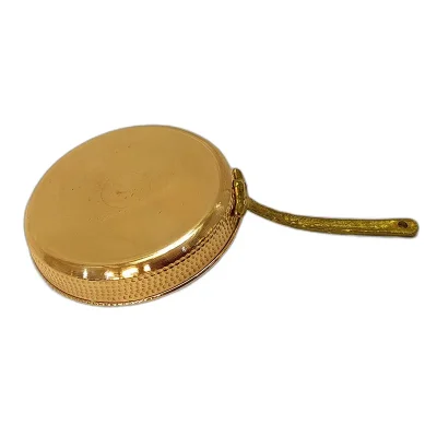 ماهیتابه مسی چکشی تک دسته نوین مس - تصویر 3