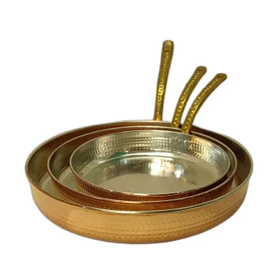 ماهیتابه مسی چکشی تک دسته نوین مس - تصویر 5