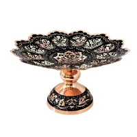 شیرینی خوری مسی مدل الماس تراش کد al-103