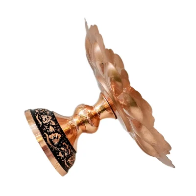 شیرینی خوری مسی مدل الماس تراش کد al-103 - تصویر 4