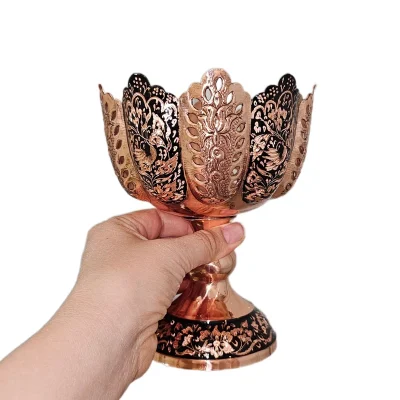 آجیل خوری مسی مدل الماس تراش کد al-105 - تصویر 4
