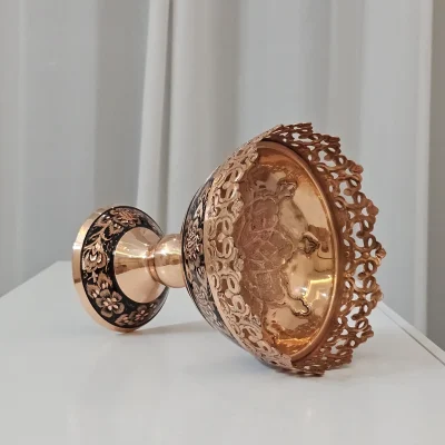 آجیل خوری مسی مدل الماس تراش کد al-107 - تصویر 3